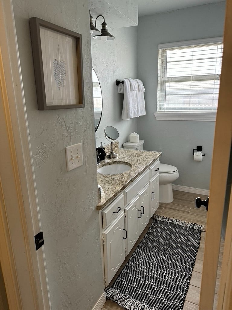 Hallway bathroom