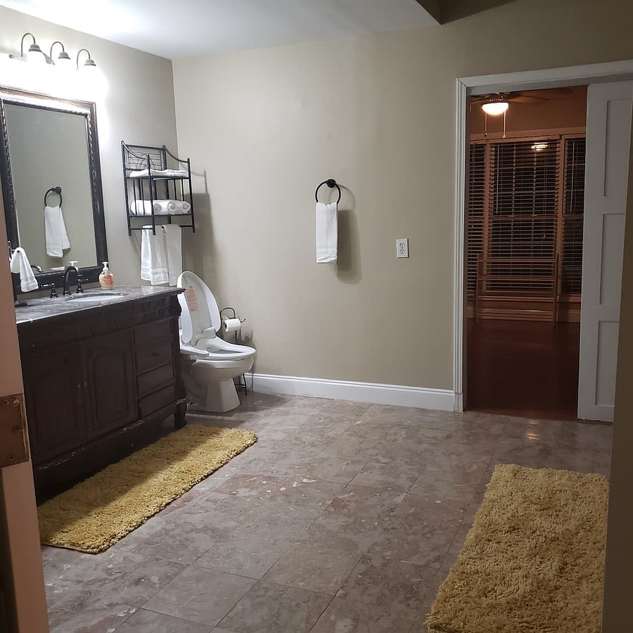 Master bedroom  full Bath with separated large closet