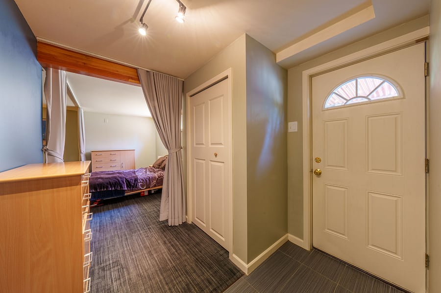 Back door access to patio, closet to the left of the door.