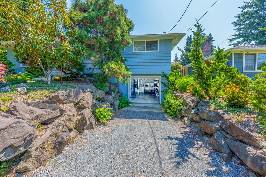 Driveway to garage