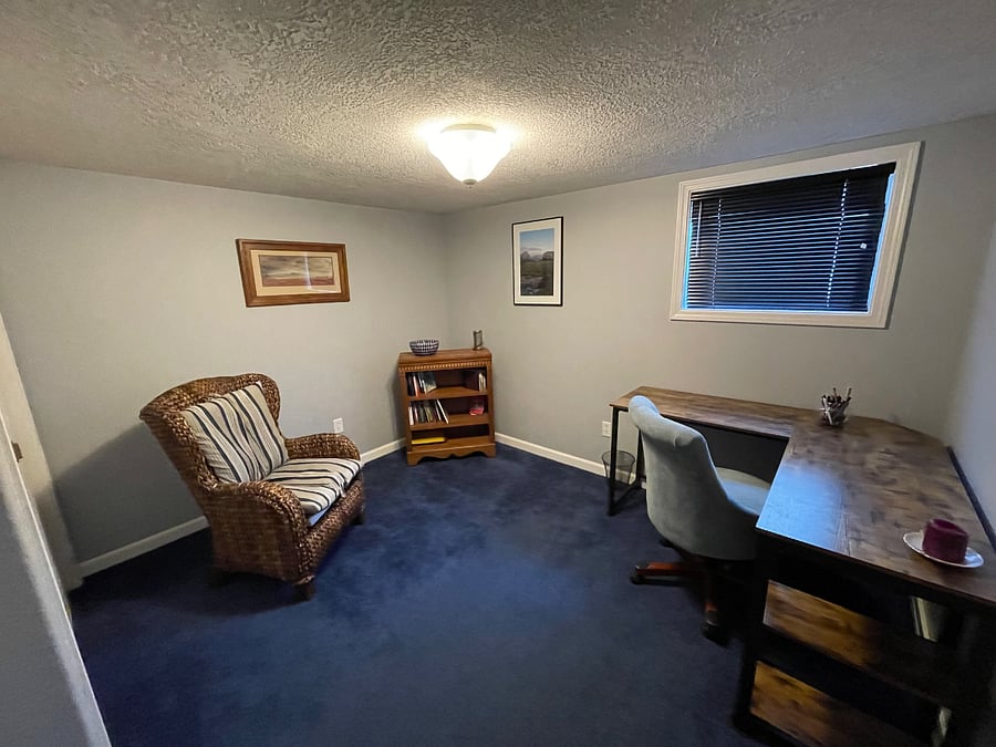 Your office. can be quickly converted to second bedroom