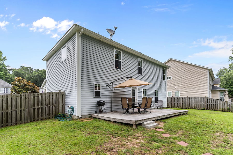 Backyard Deck for Grilling and Dining Alfresco