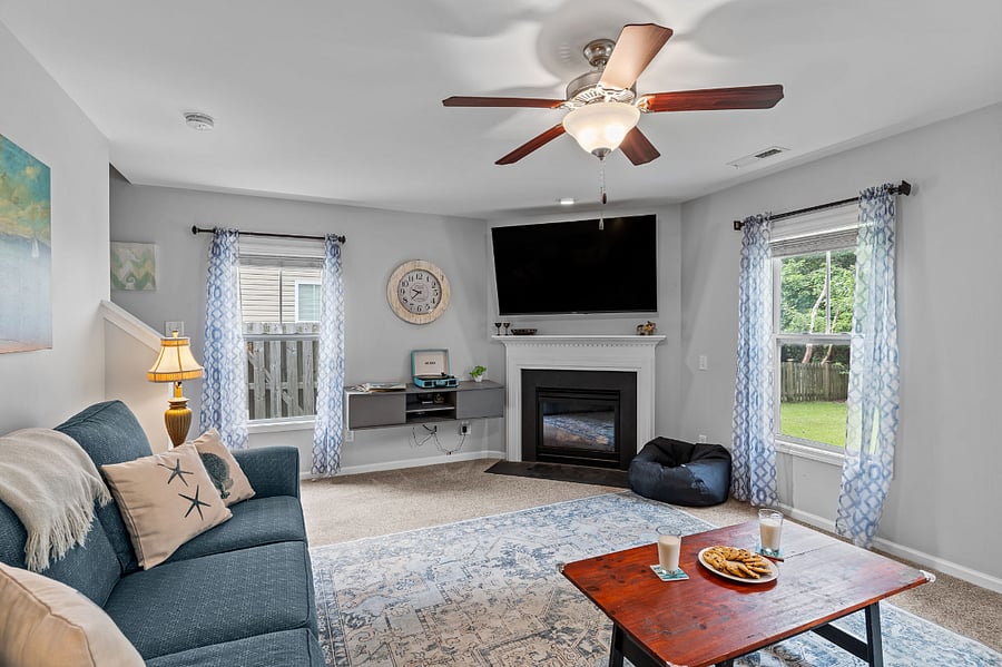 Binge Watch your latest streaming series in the family room