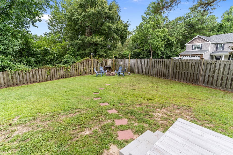 Backyard Fire Pit Area