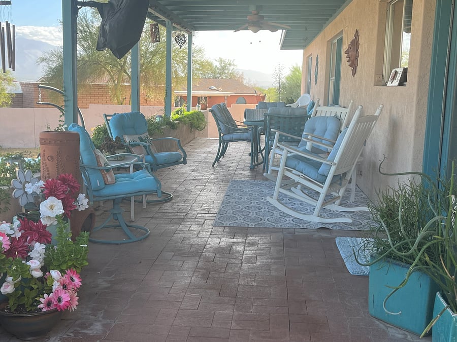 Backyard patio