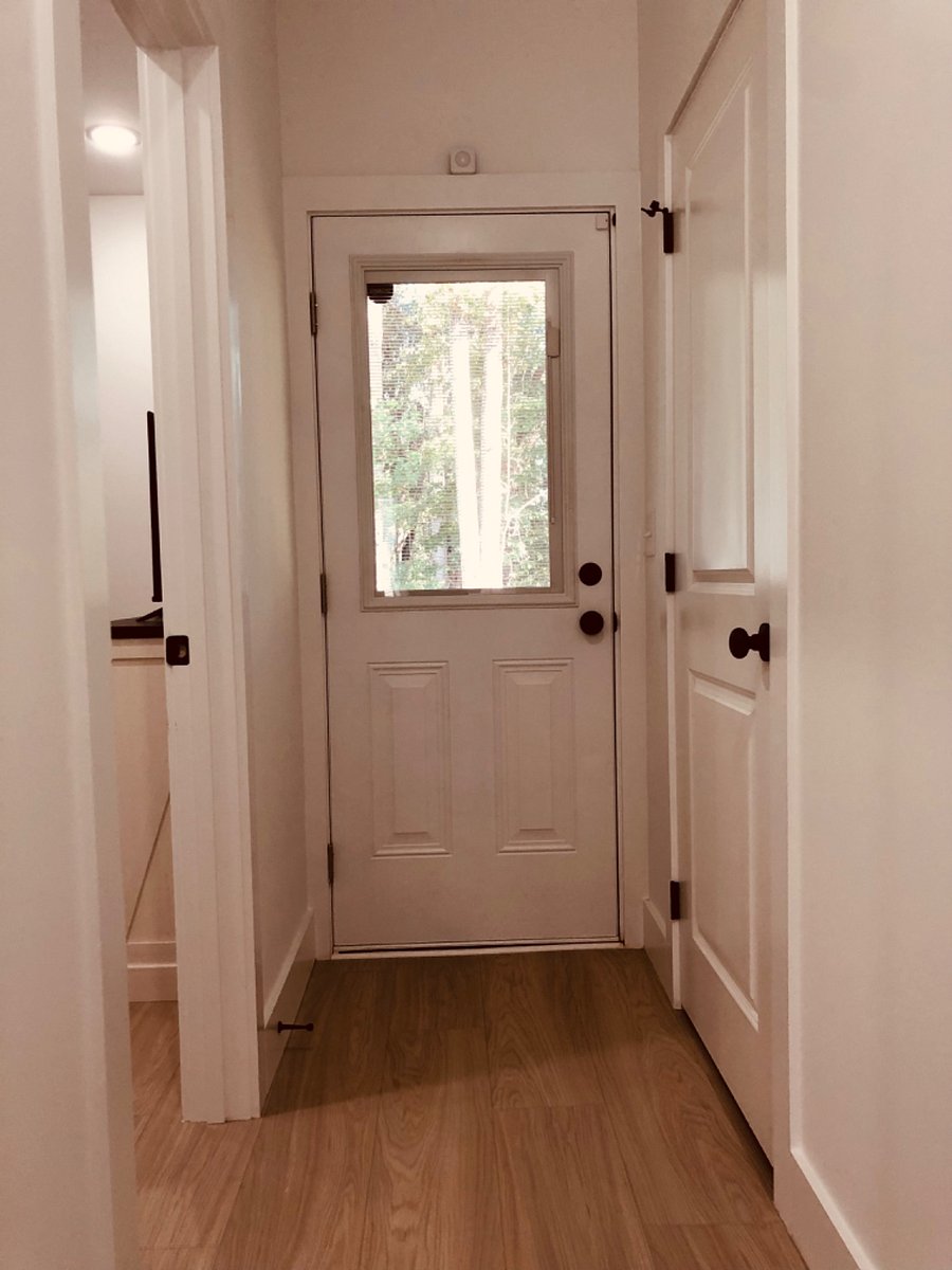 Hallway to back door downstairs
