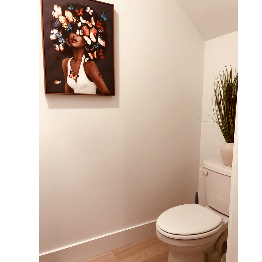 Half bathroom downstairs