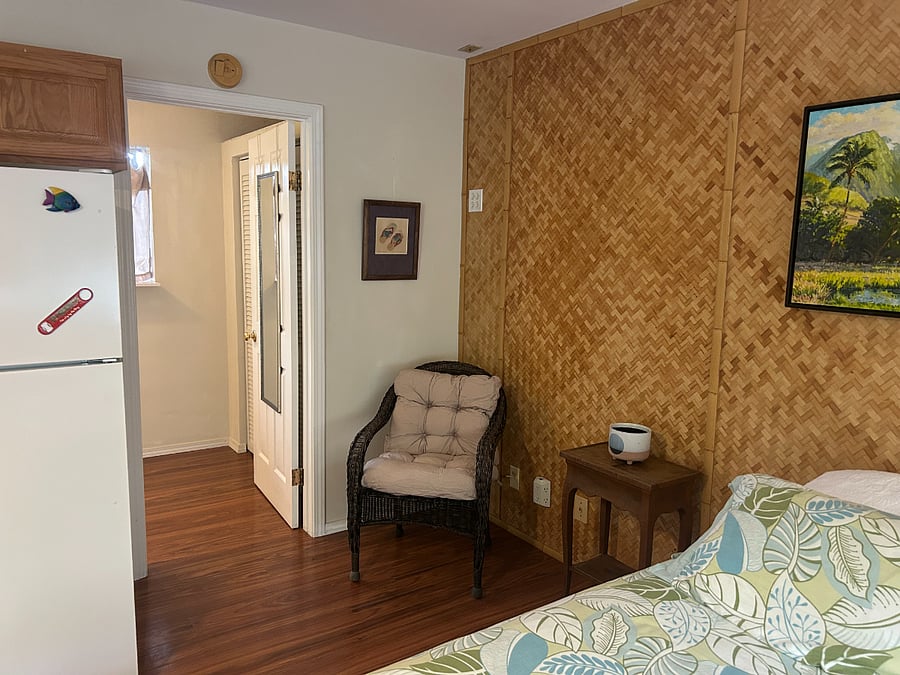 Door leads to bathroom and closet