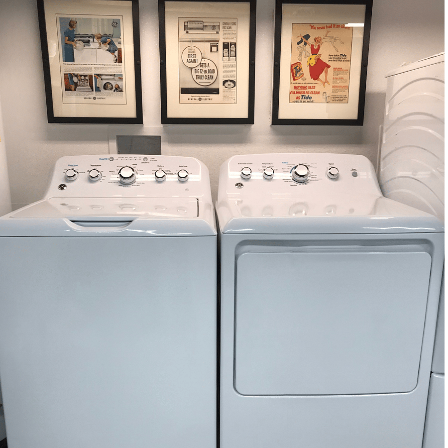 Our Brand new GE top loaders, Our Front loaders are so advanced they can tell how soiled your clothing is and ads just the right amount of detergent at the right time.