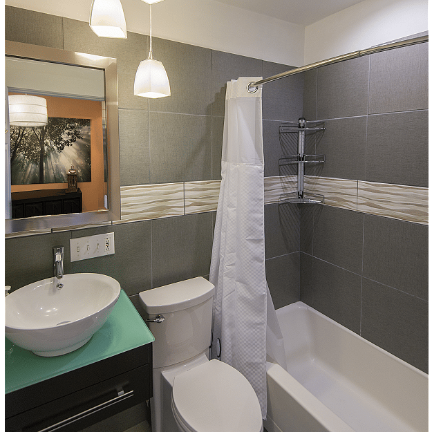 How do we keep our bathrooms so clean? Our professional cleaners start with soap scum removers and then go over all of the hard surfaces with either a Hydrogen Peroxide oxygenated bleach Solution or a Chlorinated bleach solution. Finally we have installed the The Flush 'N Sparkle cleaning system that puts cleaning solution into the bowl every time you flush, making sure that your toilet stays clean. NO, its not those blue tablets, it's bleach and it works! especially when you start with a pristine bowl. All of our seats are quick remove so that every nook is like new for your arrival.