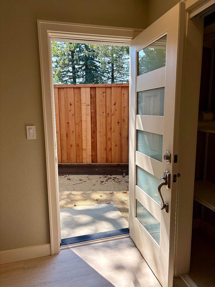 Door to private patio