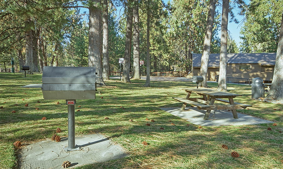 Barbecue pits (charcoal) and picnic area, 1 minute walk from condo. 