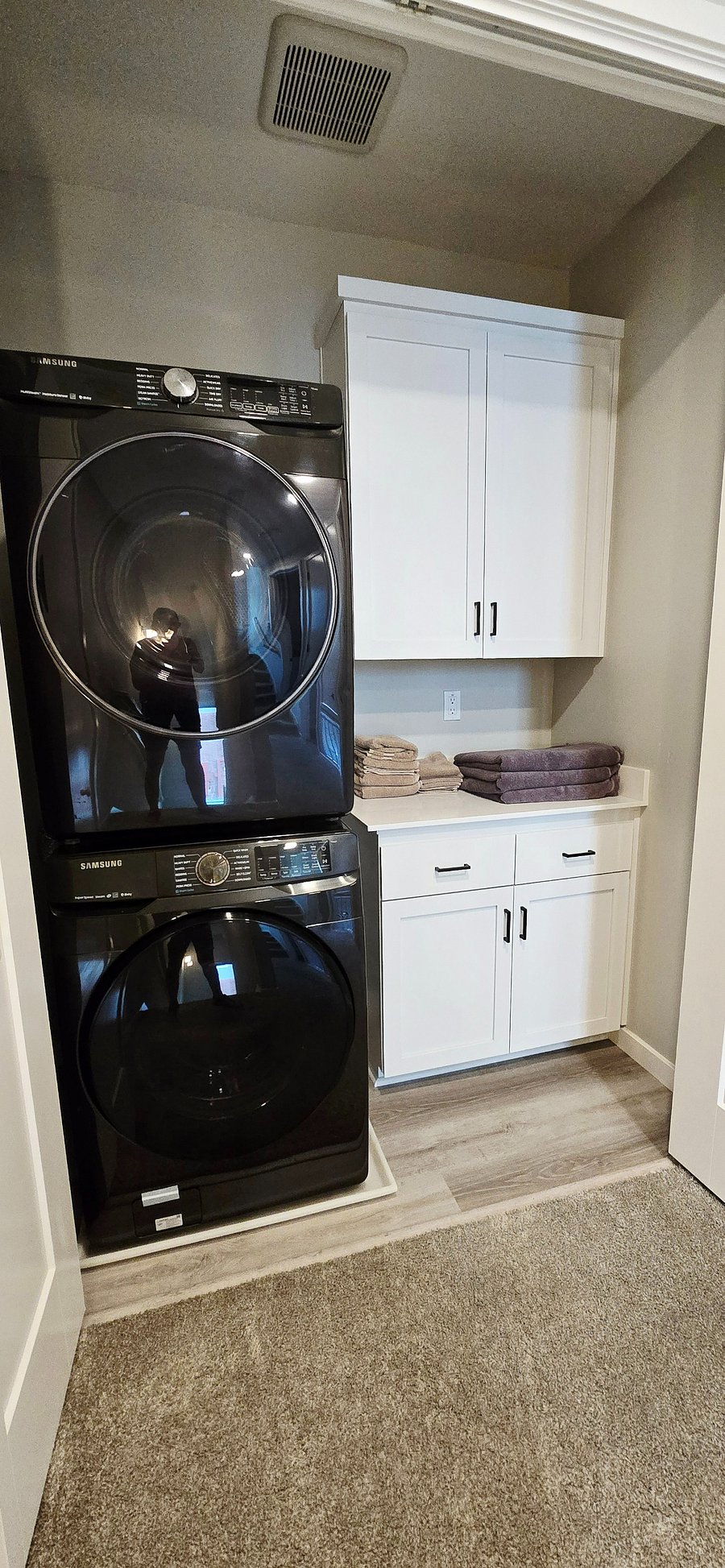 Top of 3rd floor stairs is Laundry