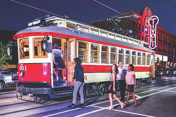 The Delmar Loop Trolley is a historic trolley line, and the only place in STL to see the famous St. Louis streetcars. This trolley connects tourists on foot and without a car to the Missouri History Museum in Forest Park.