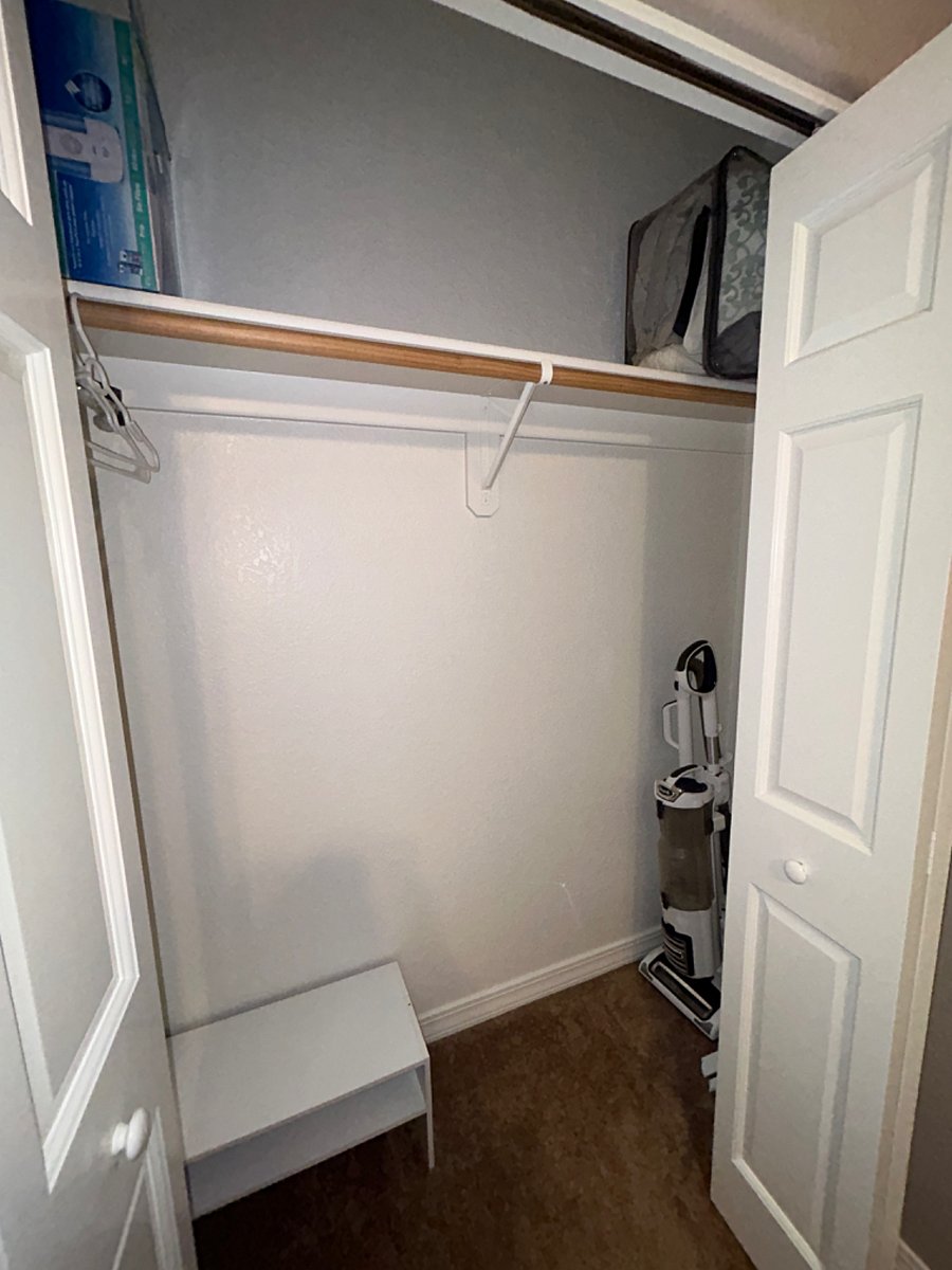 Spare room closet