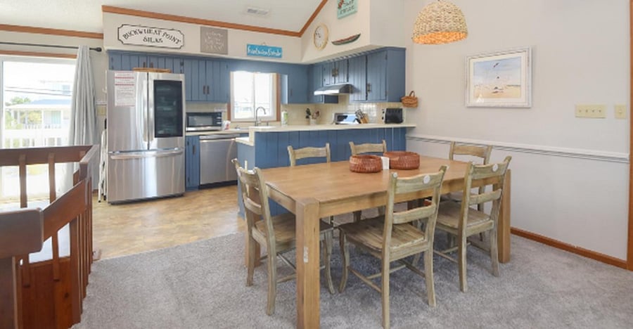 Kitchen and dining area