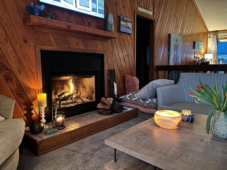 Working fireplace for cozy nights