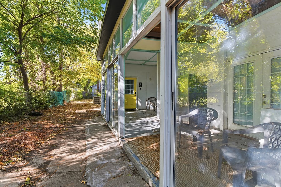Closed in porch