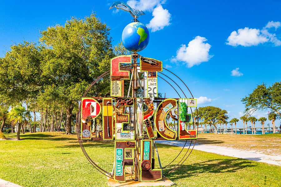 Fort Pierce is an artists community, and home of the Highwayman. The Backus Museum is right next door.