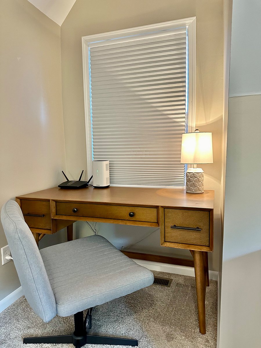 Workspace with comfortable chair to be productive.