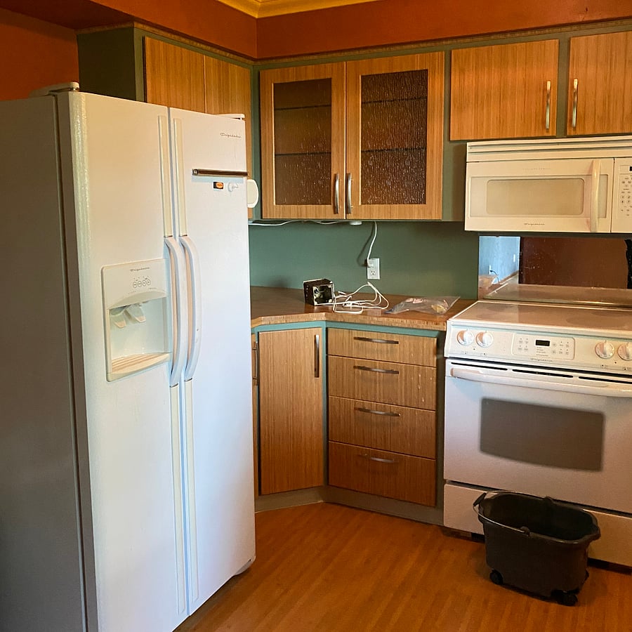 Freezer with ice maker. Full size refrigerator.