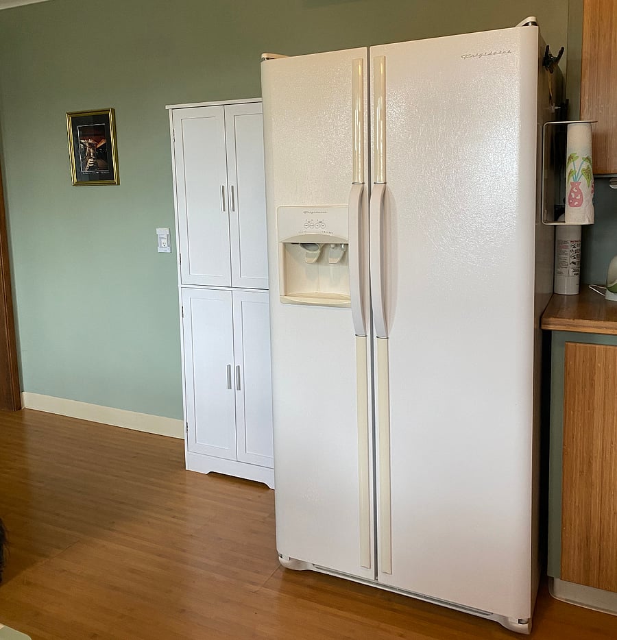 New pantry cupboard in the kitchen.