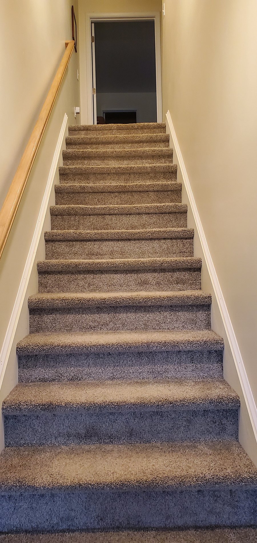 Both bedrooms are upstairs.