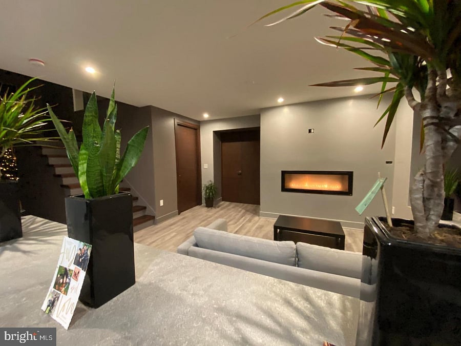 living area with fireplace 1