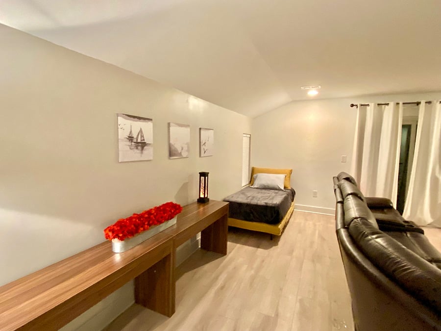 bedroom 5/flex room  with 2 convertable beds