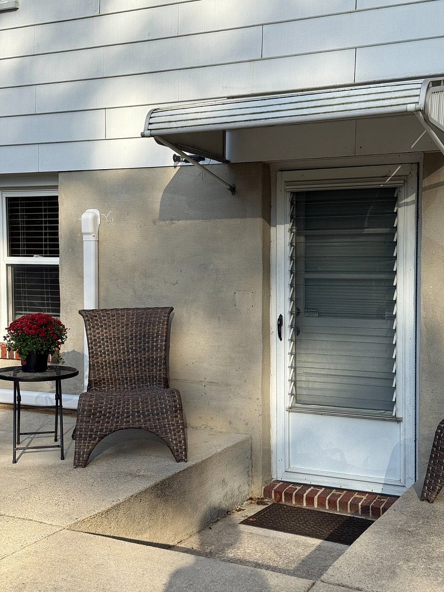 Covered entrance to your home.