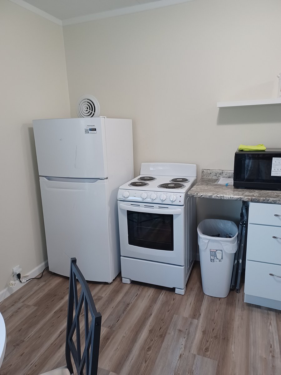 Fridge and new electric range