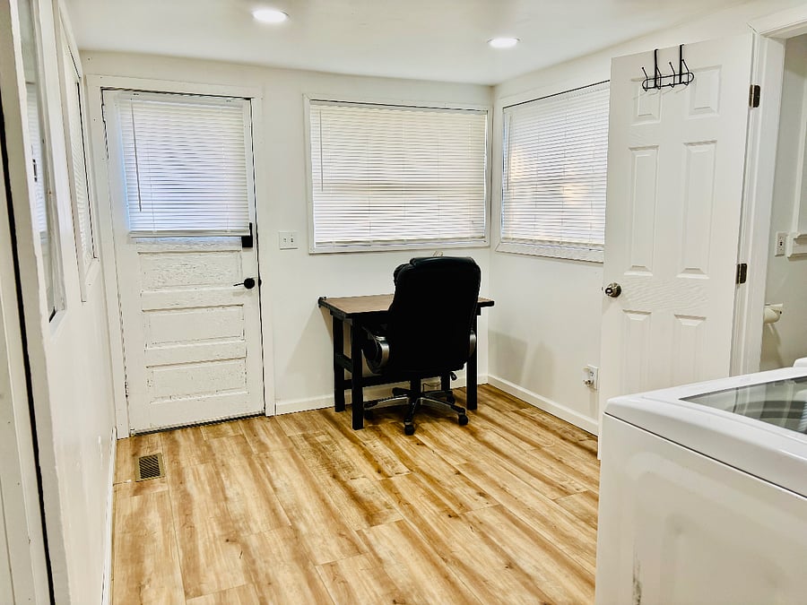Desk/ Office Space in the Laundry Room