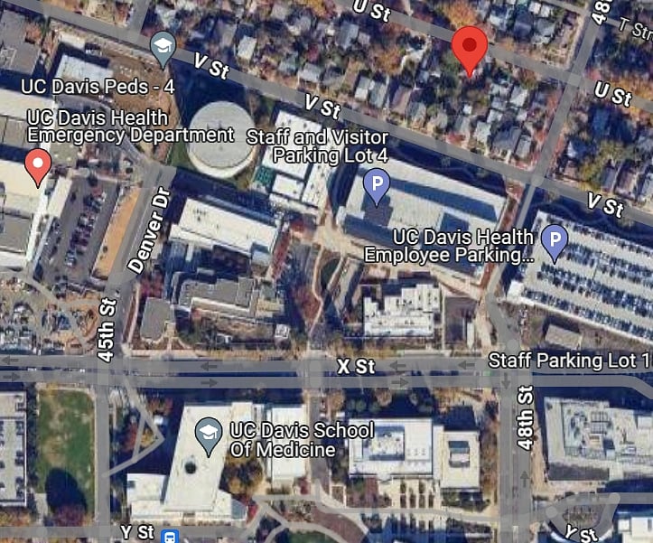 One block from the UCDavis Med School & Hospital