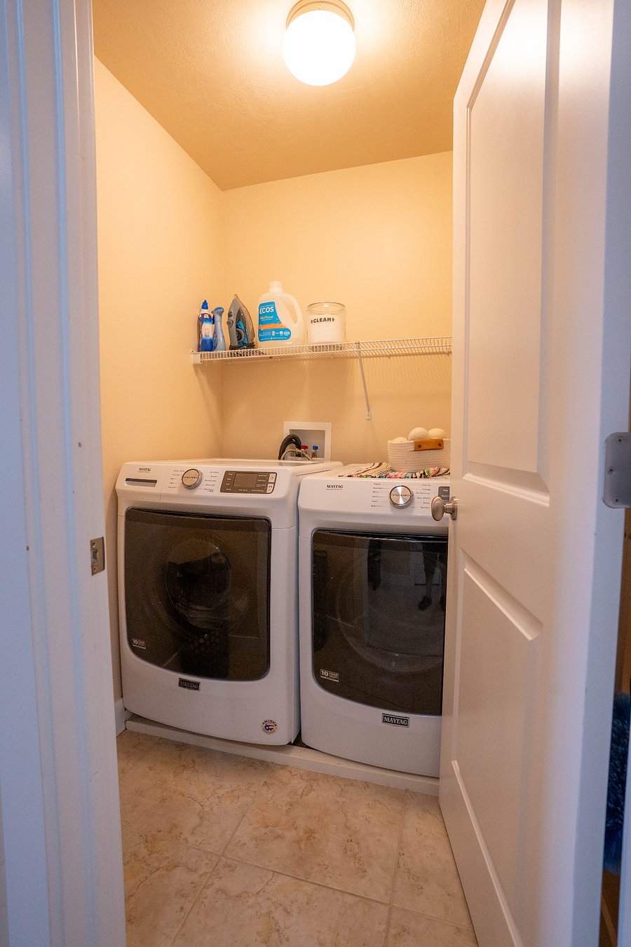 Laundry is upstairs near bedrooms