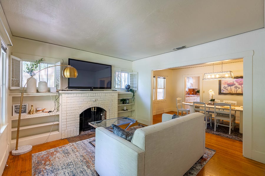 Dining Room and Living Room: Shared
