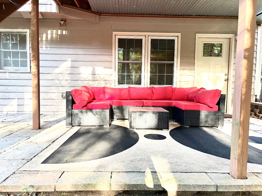 Furnished patio (next to finished basement)