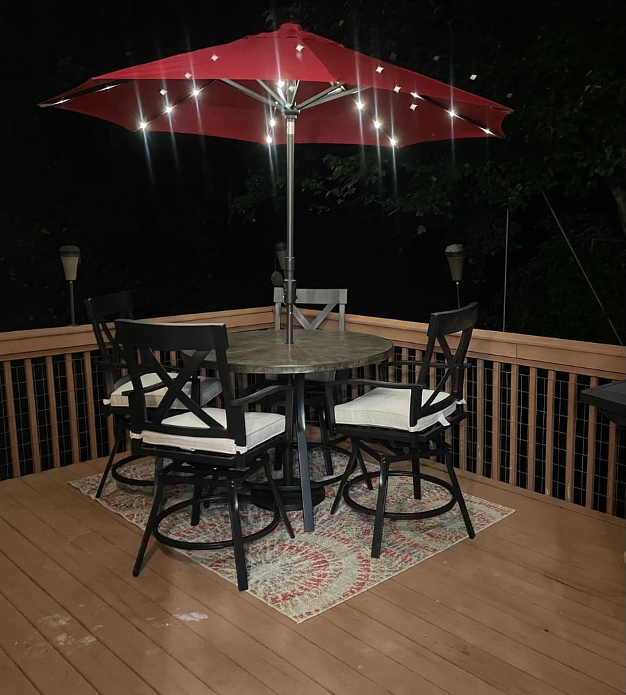 Deck at nighttime