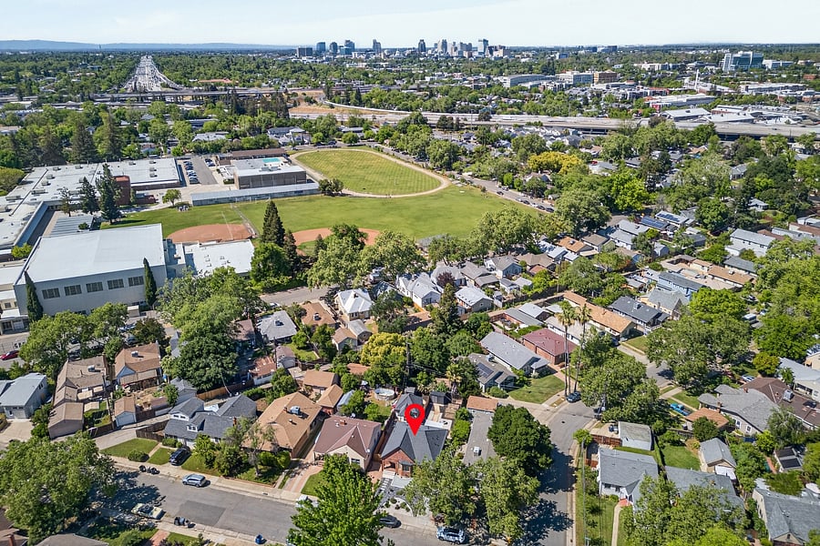 Quiet neighborhood within walking distance to restaurants, coffee shops and public transportation and major freeways