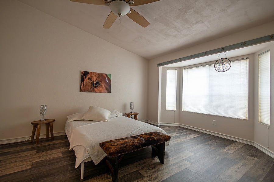 Bedroom No5 with queen size bed and attached bathroom