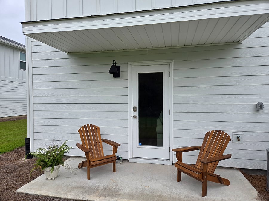 rear patio
