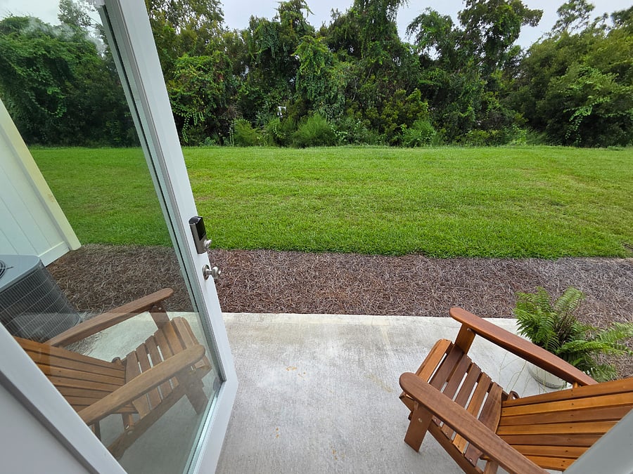 rear patio