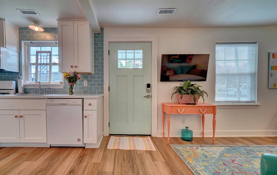 Open concept kitchen living room