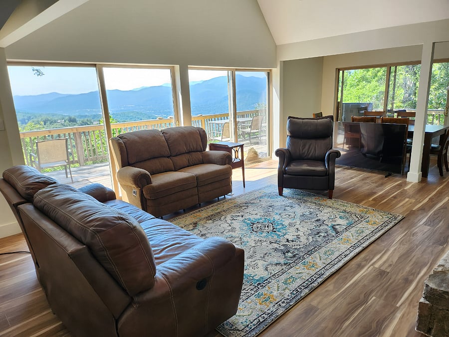 Living room with a huge view