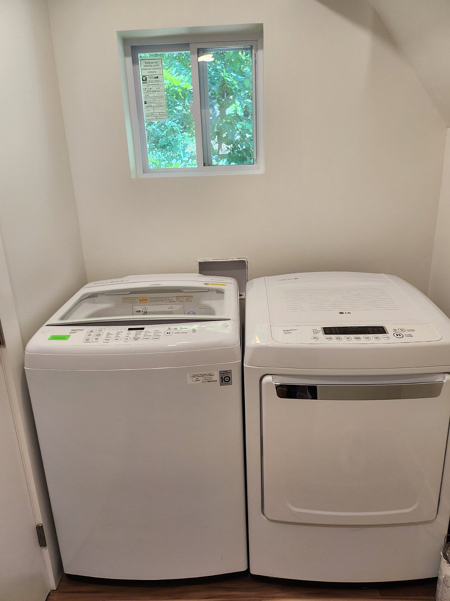 Washer and dryer in laundry room