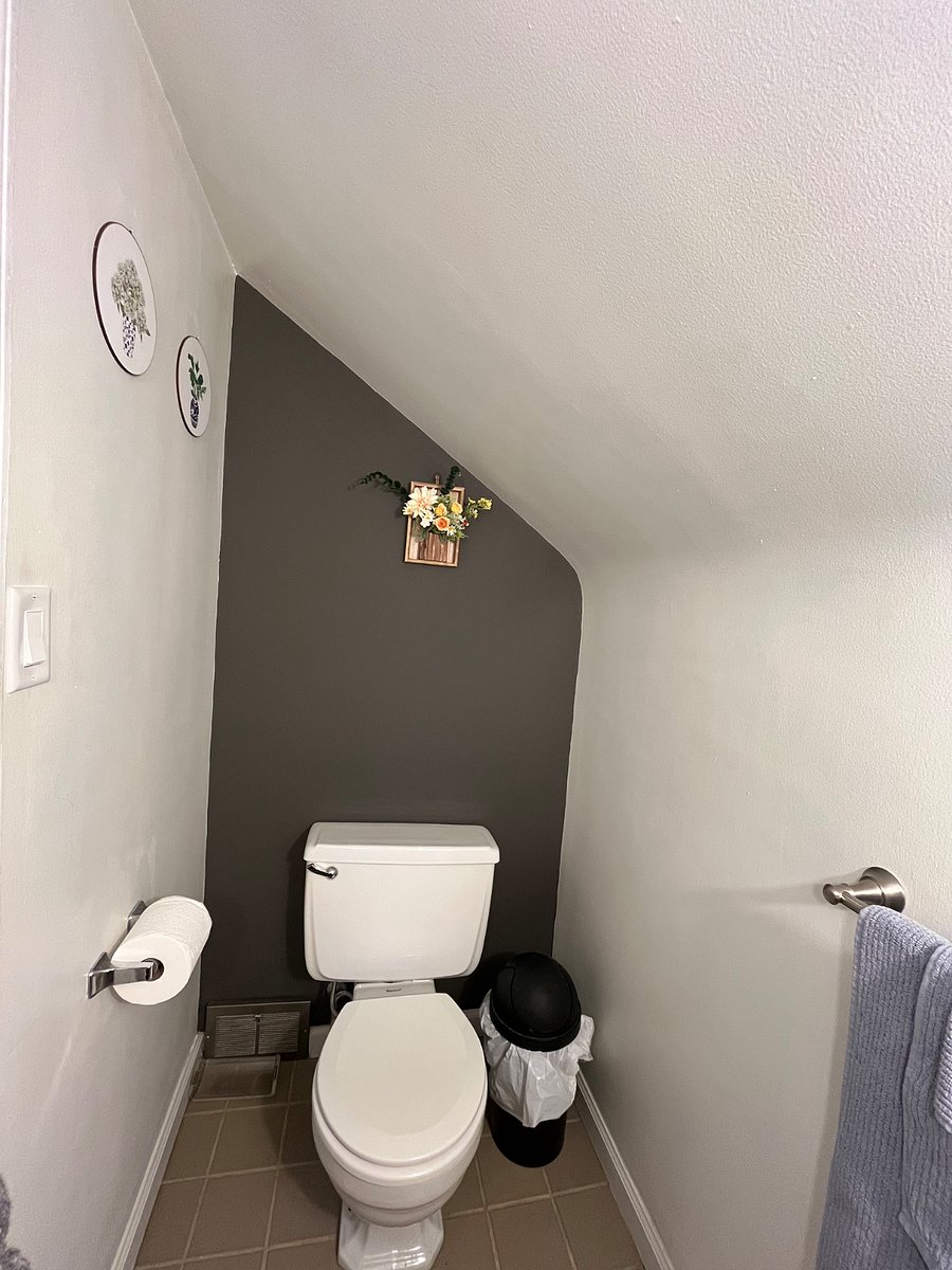 Private half bath inside the room