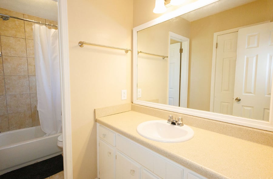 Hallway bathroom