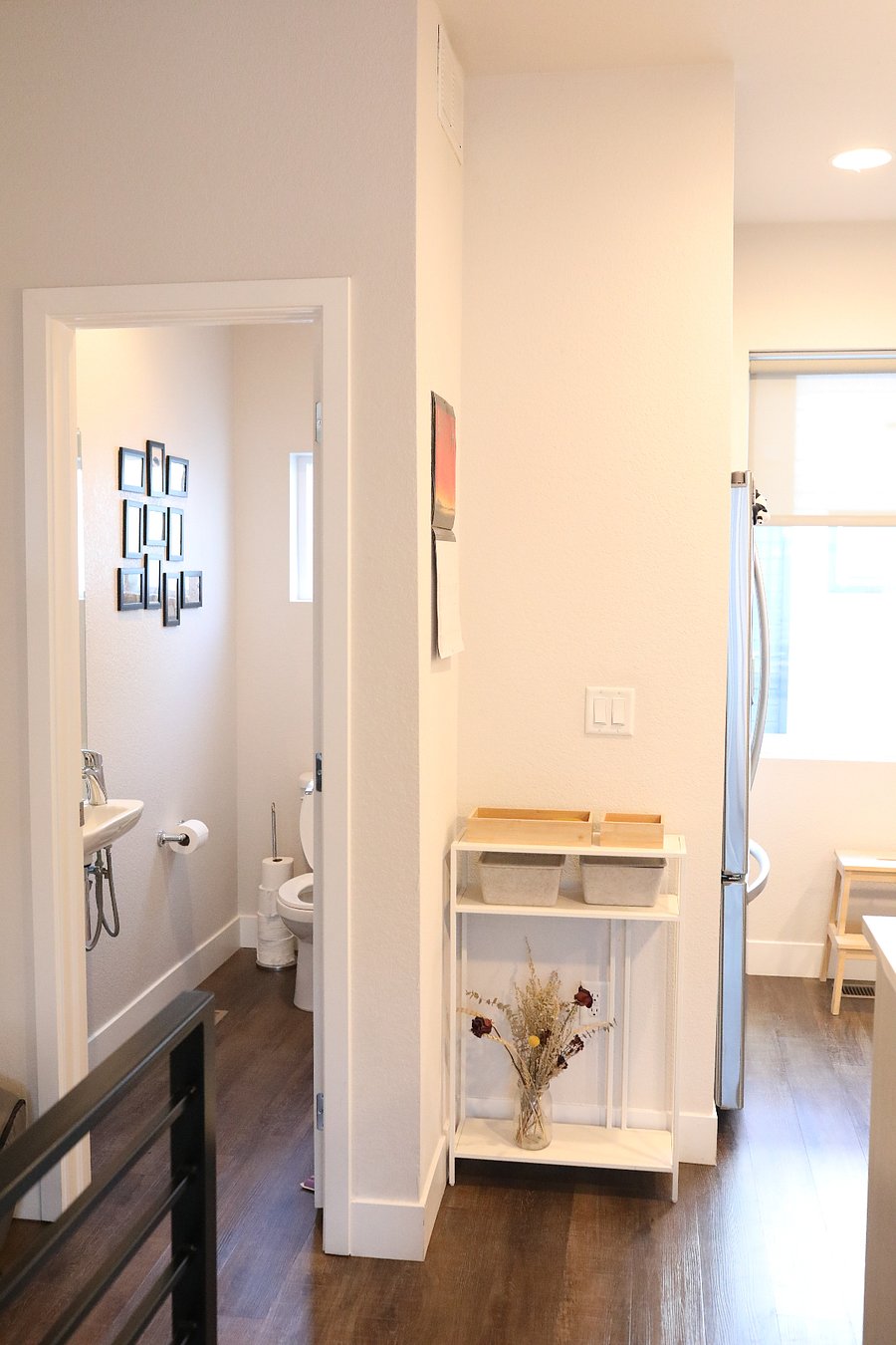 Half-bath on second floor