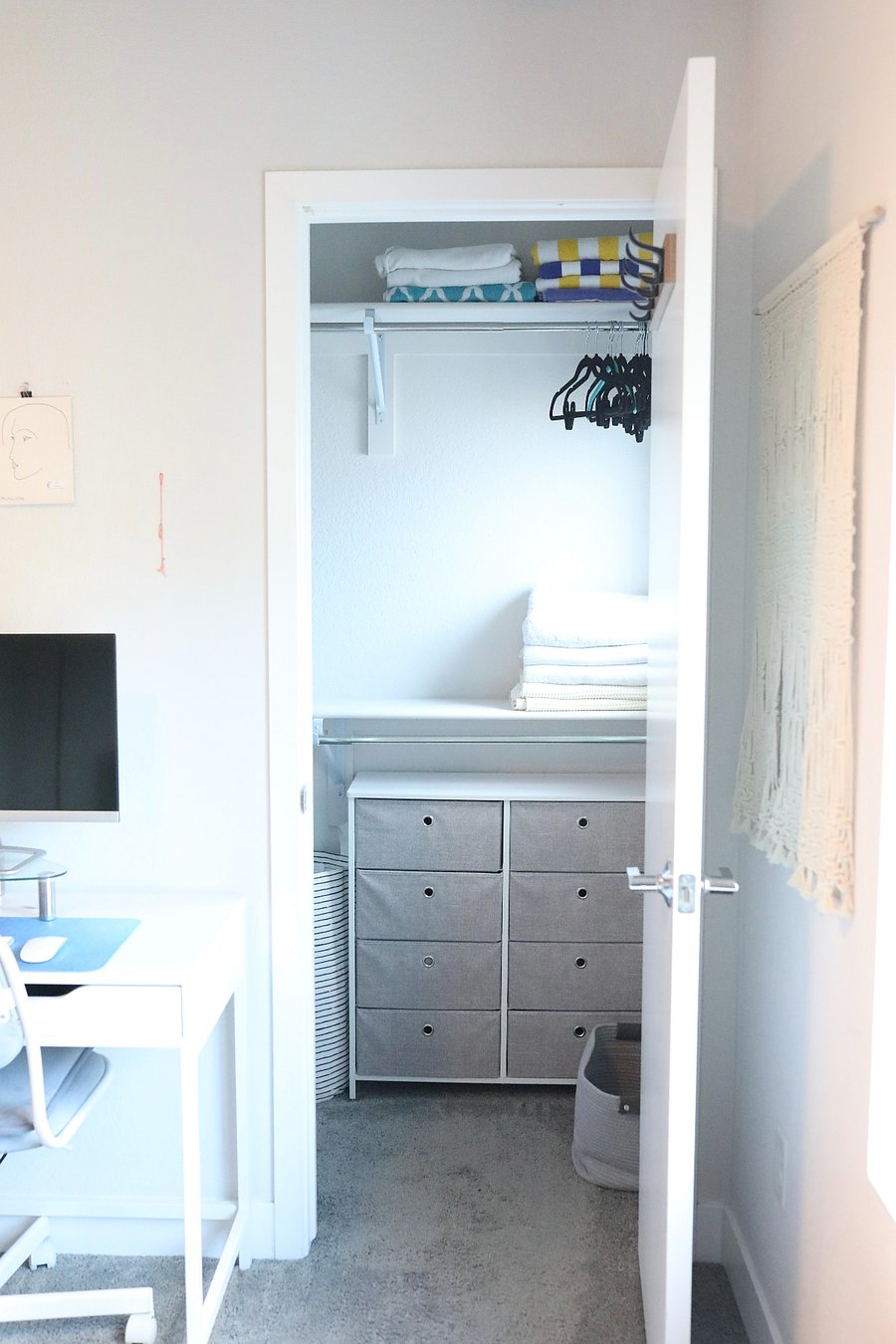second bedroom walk-in closet