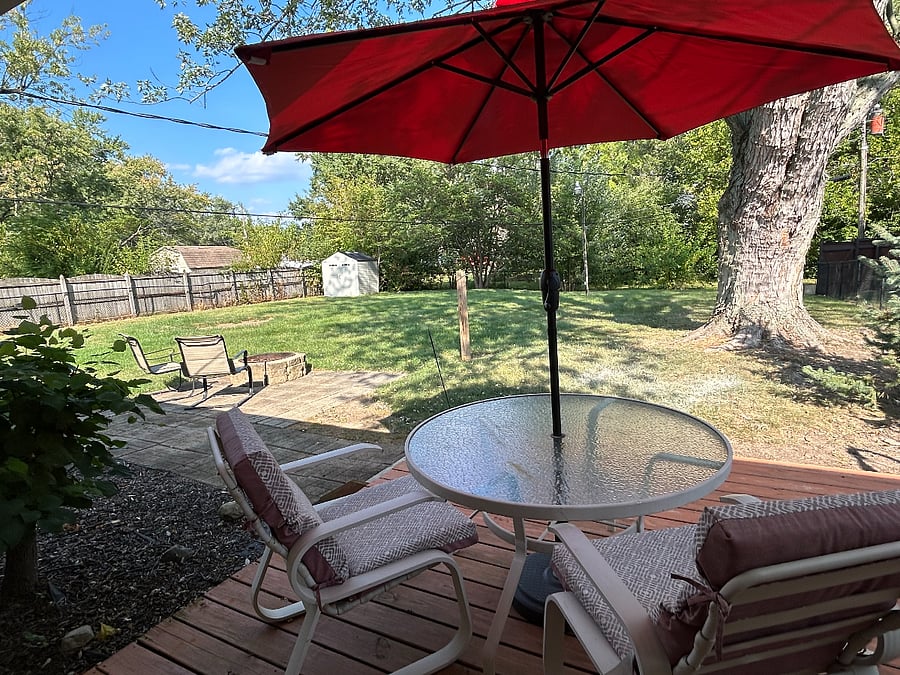 Backyard View from Deck