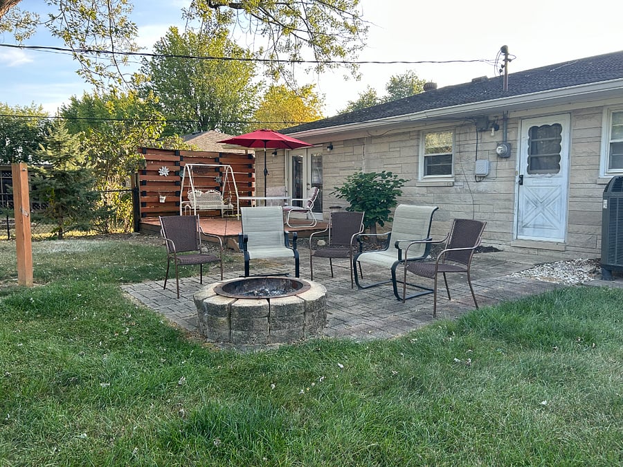 Fire pit for cool fall evenings